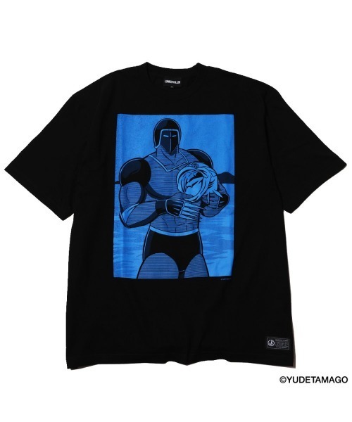 LUNKER KILLER(ランカーキラー)の「"WARSMAN with BASS" BIG-Tee(Tシャツ/カットソー・メンズ・ブラック×ブルー/ホワイト×ブルー・M/L/XL)」の1枚目の写真
