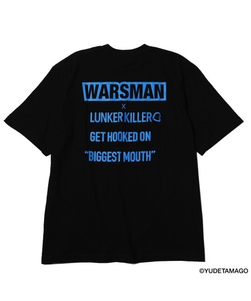 LUNKER KILLER(ランカーキラー)の「"WARSMAN with BASS" BIG-Tee(Tシャツ/カットソー・メンズ・ブラック×ブルー/ホワイト×ブルー・M/L/XL)」の3枚目の写真