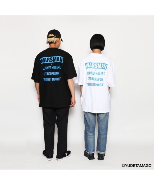 LUNKER KILLER(ランカーキラー)の「"WARSMAN with BASS" BIG-Tee(Tシャツ/カットソー・メンズ・ブラック×ブルー/ホワイト×ブルー・M/L/XL)」の9枚目の写真