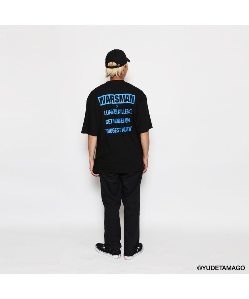 LUNKER KILLER(ランカーキラー)の「"WARSMAN with BASS" BIG-Tee(Tシャツ/カットソー・メンズ・ブラック×ブルー/ホワイト×ブルー・M/L/XL)」の11枚目の写真