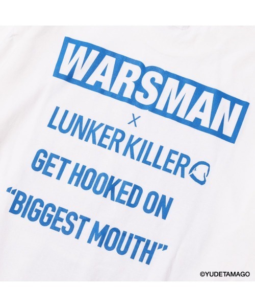 LUNKER KILLER(ランカーキラー)の「"WARSMAN with BASS" BIG-Tee(Tシャツ/カットソー・メンズ・ブラック×ブルー/ホワイト×ブルー・M/L/XL)」の15枚目の写真