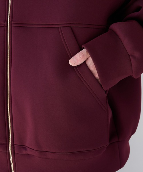 CULLNI（クルニ）の「【CULLNI】別注 Oversize Big Parka/別注 オーバーサイズジップパーカー（パーカー・メンズ・ワイン/ブラウン/ブラック・1/2）」の21枚目の写真