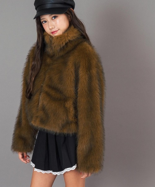 セール】ダブル ジップ ファー ブルゾン（ブルゾン）｜ANAP GiRL