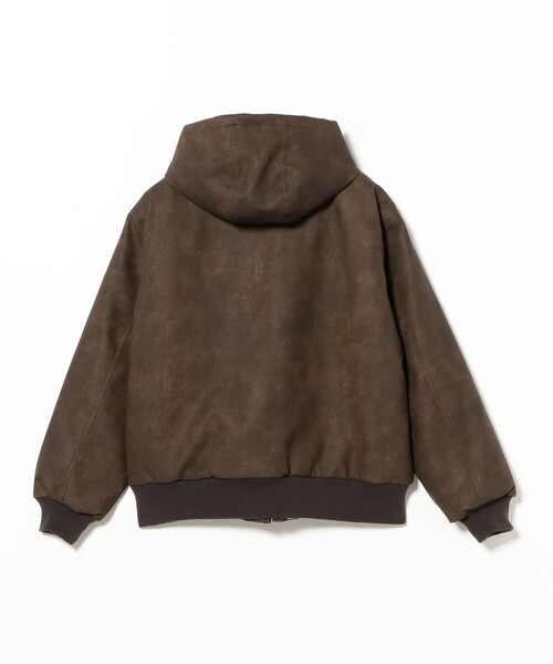 B:MING by BEAMS(ビーミングバイビームス)の「フェイク レザー ジップ パーカー(ユニセックス)(ブルゾン・メンズ・ブラック/ブラウン・S/M/L/XL)」の15枚目の写真