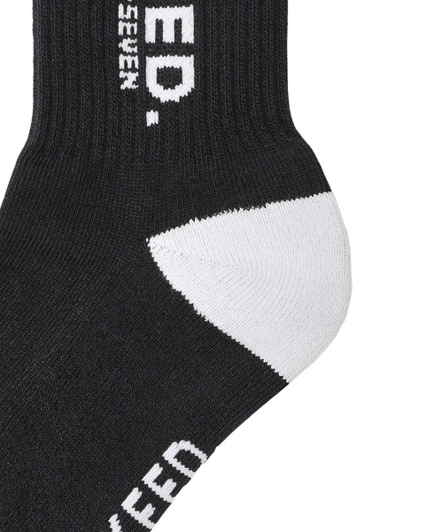 MILKFED.(ミルクフェド)の「STENCIL LOGO SOCKS(ソックス/靴下・レディース・ブラック/ネイビー/ホワイト・ONE SIZE)」の9枚目の写真