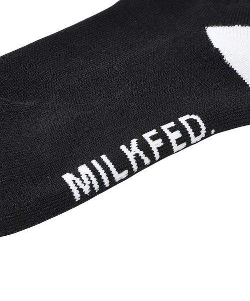 MILKFED.(ミルクフェド)の「STENCIL LOGO SOCKS(ソックス/靴下・レディース・ブラック/ネイビー/ホワイト・ONE SIZE)」の10枚目の写真