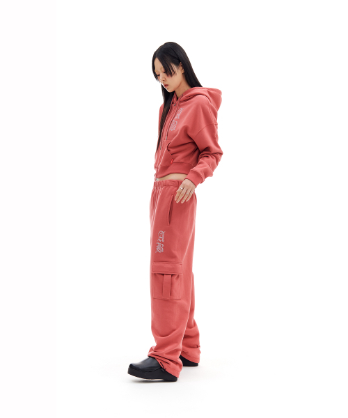 ARCHIVE BOLD(アーカイブボールド)の「AB CROP HOOD ZIP-UP (DUSTY PINK)(パーカー・レディース・その他・FREE)」の5枚目の写真