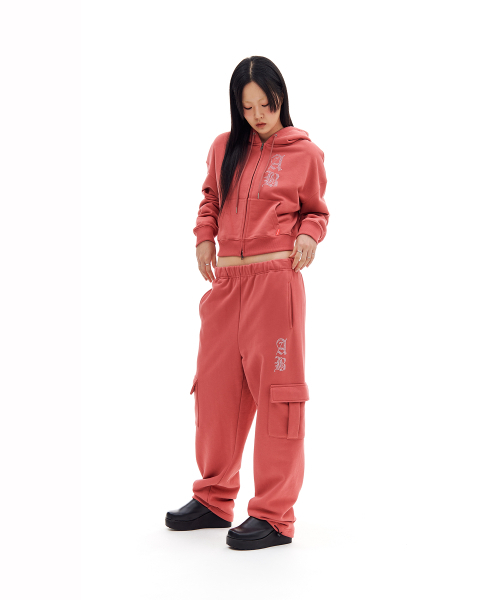 ARCHIVE BOLD(アーカイブボールド)の「AB CROP HOOD ZIP-UP (DUSTY PINK)(パーカー・レディース・その他・FREE)」の6枚目の写真