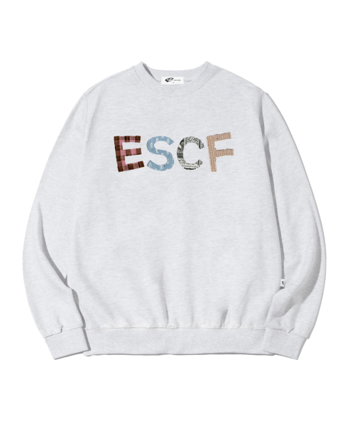 ESCAPEFROM(エスケープフロム)の「パッチヴィンテージロゴプリントスウェットホワイトメランジ(スウェット・レディース・その他・LARGE/MEDIUM)」の2枚目の写真
