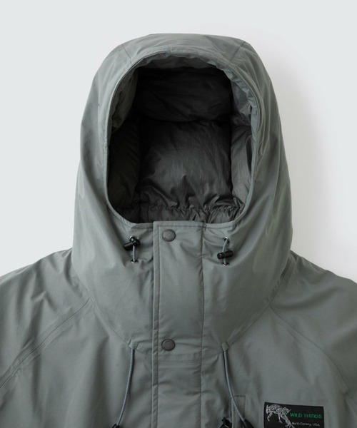 WILD THINGS(ワイルドシングス)の「WILD THINGS/ワイルドシングス REPELEX MAKALU JACKET 河田フェザー マカルリペレックス ダブルジップジャケット(ダウンジャケット/コート・メンズ・ブラック/グレー・M/L)」の8枚目の写真