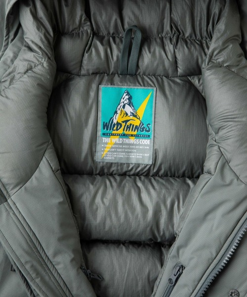WILD THINGS(ワイルドシングス)の「WILD THINGS/ワイルドシングス REPELEX MAKALU JACKET 河田フェザー マカルリペレックス ダブルジップジャケット(ダウンジャケット/コート・メンズ・ブラック/グレー・M/L)」の11枚目の写真