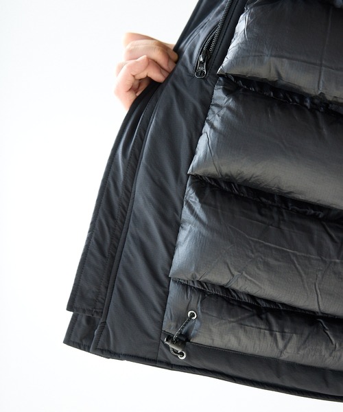 WILD THINGS(ワイルドシングス)の「WILD THINGS/ワイルドシングス REPELEX MAKALU JACKET 河田フェザー マカルリペレックス ダブルジップジャケット(ダウンジャケット/コート・メンズ・ブラック/グレー・M/L)」の14枚目の写真