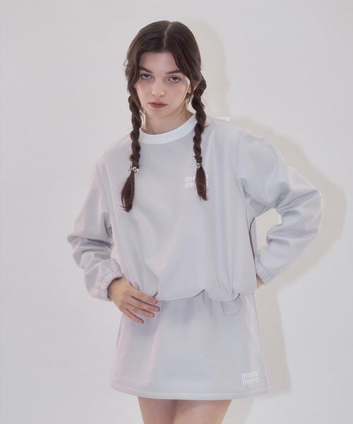 セール】【mieya mieya】”FONDANT” NYLON SK/ナイロンスカート