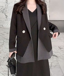 GOLDJAPAN（ゴールドジャパン）の「レイヤード風テーラードジャケット【大きいサイズ対応】（テーラードジャケット）」