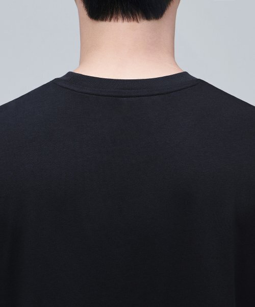 MUSINSA STANDARD（ムシンサスタンダード）の「[クールタンダード] リラックスドスリーブレストップ [ブラック]（Tシャツ/カットソー・メンズ・その他・LARGE/X-LARGE/SMALL/MEDIUM/XXX-LARGE/XX-LARGE）」の5枚目の写真