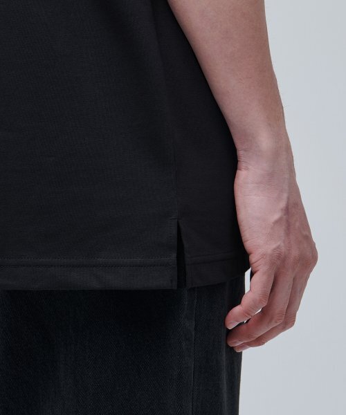 MUSINSA STANDARD（ムシンサスタンダード）の「[クールタンダード] リラックスドスリーブレストップ [ブラック]（Tシャツ/カットソー・メンズ・その他・LARGE/X-LARGE/SMALL/MEDIUM/XXX-LARGE/XX-LARGE）」の7枚目の写真