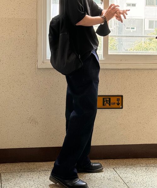 MUSINSA STANDARD（ムシンサスタンダード）の「ディープタックワイドデニムパンツ [ディープインディゴ]（デニムパンツ・メンズ・その他・36/34/28/29/32/30/31/33/26/27/38）」の7枚目の写真