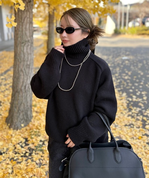 wool high neck oversize knit / ウールハイネックオーバーサイズ
