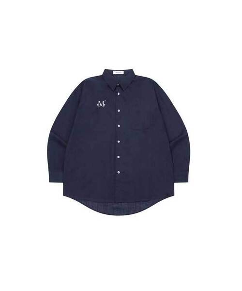MUCENT(ムセント)の「メラルーズフィットシースルーシャツ 男女共用 (5カラー)(シャツ/ブラウス・レディース・ブラック/ネイビー/アイボリー/ブルー/Beige・1/FREE)」の1枚目の写真