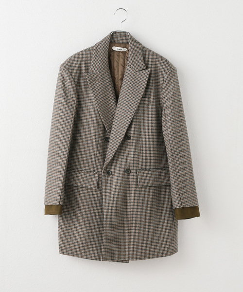 セール】Venit/ヴェニット CHECK WIDE JACKET（テーラードジャケット
