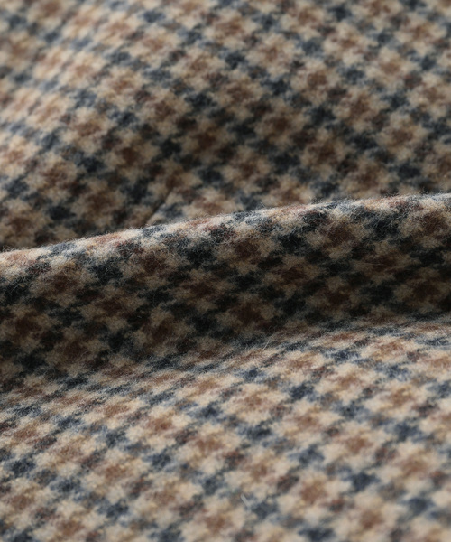 venit（ヴェニット）の「Venit/ヴェニット CHECK WIDE JACKET（テーラードジャケット・レディース・ブラウン・38）」の9枚目の写真