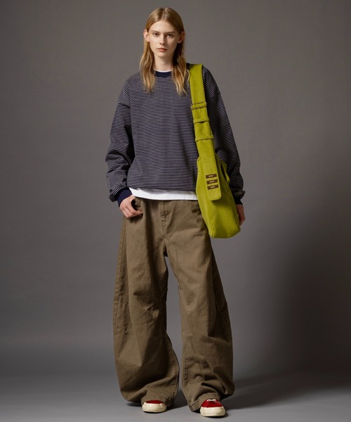 CIVVY.（シヴィ―）の「Felt Shoulder Bag - フェルトショルダーバッグ -（ショルダーバッグ・メンズ・ブラック/グリーン・FREE）」の12枚目の写真