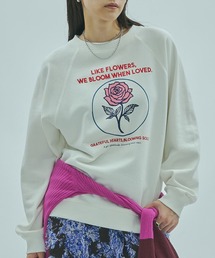 ROSE BUD | (mag.by c)ROSE PRINT L/S SWEAT(スウェット)