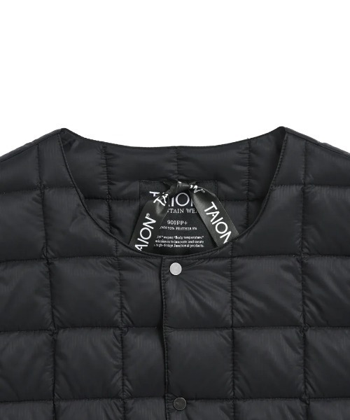 TAION(タイオン)の「TAION/タイオン/Mountain Crew Neck Light Down Jacket(ダウンジャケット/コート・メンズ・ブラック・L/M/XL)」の6枚目の写真