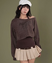 DISPARK/エイジドオフショルダースウェット