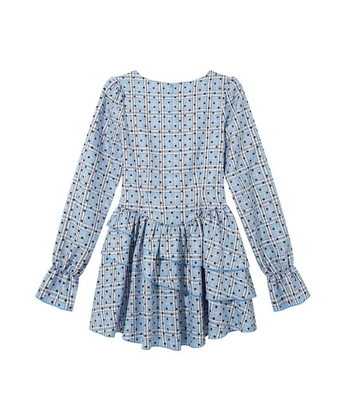 セール】HOOK for girls -original- チェックアシンメトリーフリル