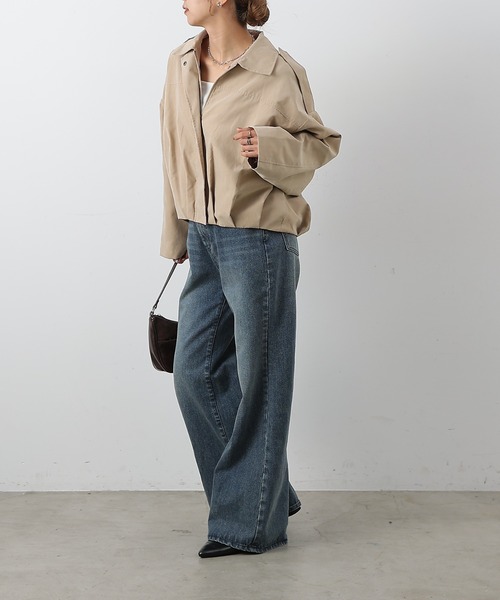 COLONY 2139（コロニートゥーワンスリーナイン）の「ピーチボンバージャケット（ブルゾン・レディース・ベージュ/アイボリー・FREE）」の21枚目の写真