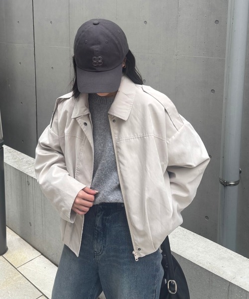 COLONY 2139（コロニートゥーワンスリーナイン）の「ピーチボンバージャケット（ブルゾン・レディース・ベージュ/アイボリー・FREE）」の4枚目の写真