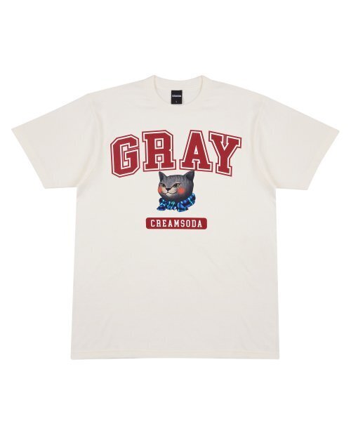 CREAM SODA LAB（クリームソーダラボ）の「グレー ロゴ 半袖Tシャツ アイボリーピンク（Tシャツ/カットソー・メンズ・その他・X-LARGE/XX-LARGE/LARGE/MEDIUM）」の8枚目の写真