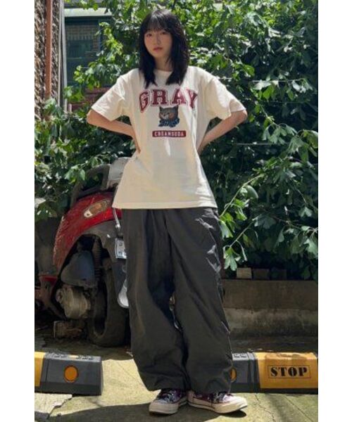 CREAM SODA LAB（クリームソーダラボ）の「グレー ロゴ 半袖Tシャツ アイボリーピンク（Tシャツ/カットソー・メンズ・その他・X-LARGE/XX-LARGE/LARGE/MEDIUM）」の10枚目の写真
