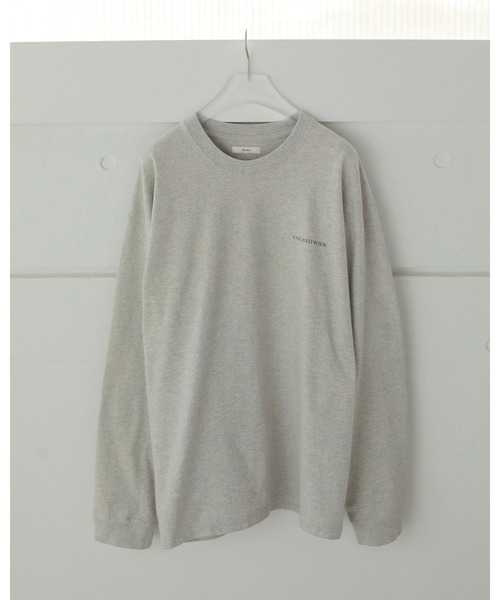 anuke（アンヌーク）の「Print Long T-shirts（Tシャツ/カットソー・レディース・グレー/ホワイト・FREE）」の8枚目の写真
