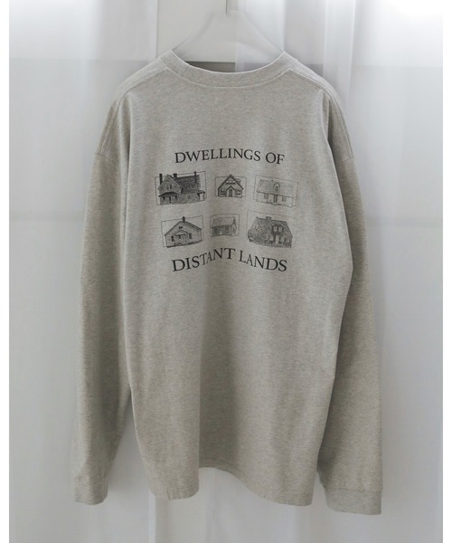 anuke（アンヌーク）の「Print Long T-shirts（Tシャツ/カットソー・レディース・グレー/ホワイト・FREE）」の10枚目の写真