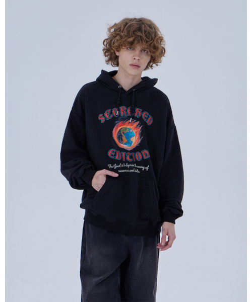 DYSFUNCT（ディスファンクト）の「BURNING EARTH HOODIE (BLACK)（パーカー・メンズ・その他・MEDIUM/LARGE）」の5枚目の写真