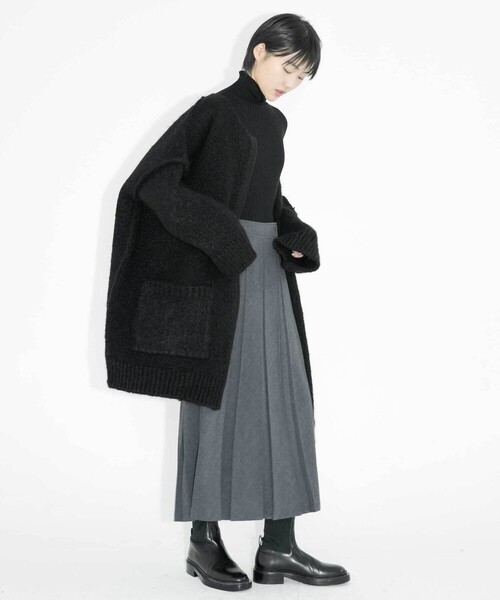 Bshop（ビショップ）の「eunoia | ロング ニットカーディガン WOMEN（カーディガン/ボレロ・レディース・ブラック・ONE）」の10枚目の写真