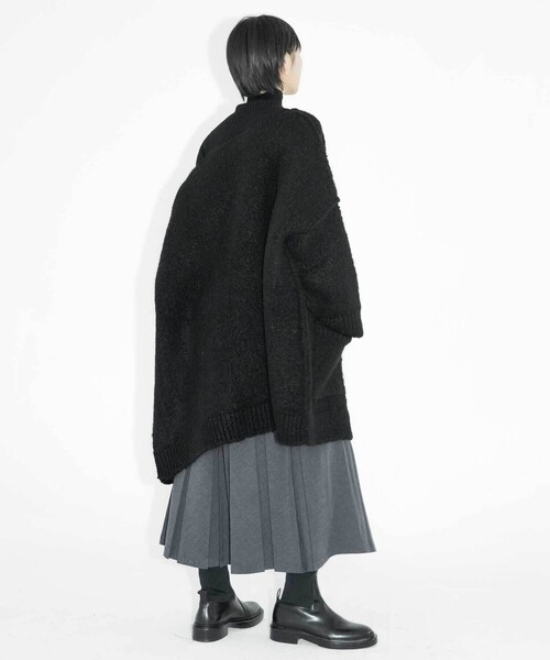 Bshop（ビショップ）の「eunoia | ロング ニットカーディガン WOMEN（カーディガン/ボレロ・レディース・ブラック・ONE）」の11枚目の写真