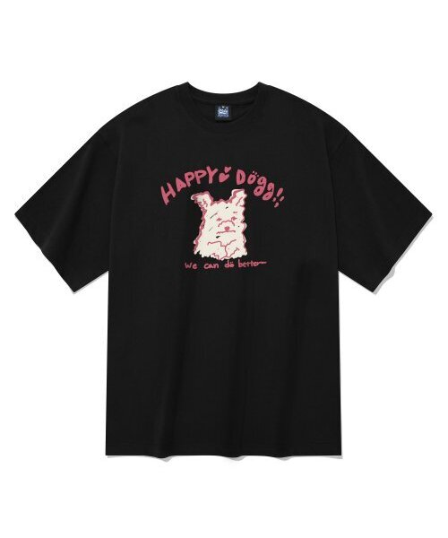 RADINEO(ラディネオ)の「ハッピードギ 半袖Tシャツ ブラック(Tシャツ/カットソー・メンズ・その他・LARGE/MEDIUM/SMALL/X-LARGE)」の1枚目の写真