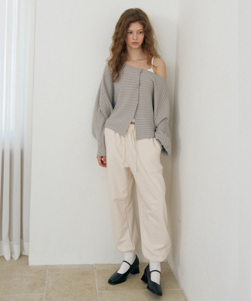 Lettera Jogger Pants_Cream