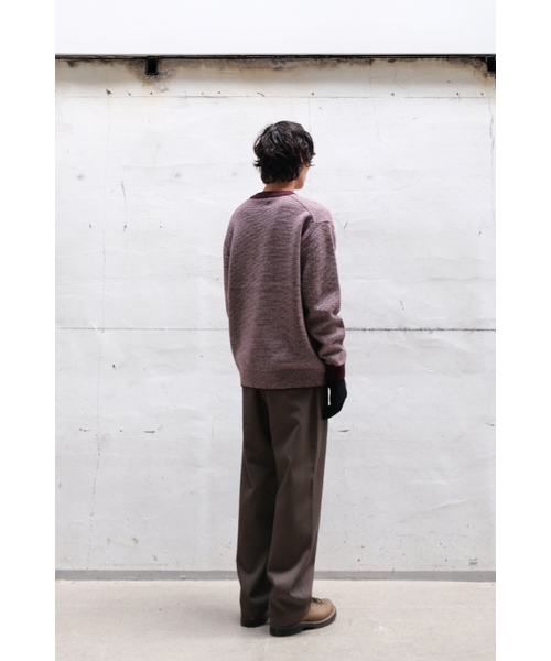 HORLISUN(ホーリーサン)の「Earnest Border Crewneck Knit Burgundy(ニット/セーター・メンズ・その他・MEDIUM/LARGE)」の10枚目の写真