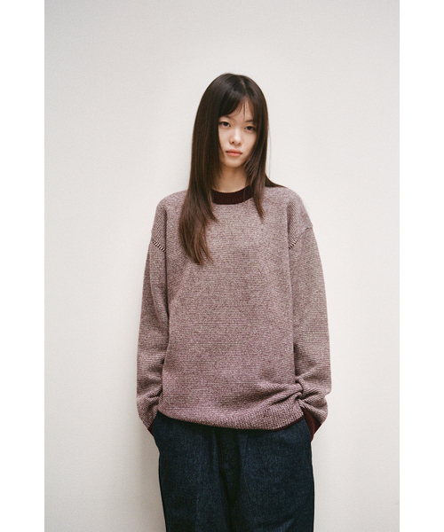 HORLISUN(ホーリーサン)の「Earnest Border Crewneck Knit Burgundy(ニット/セーター・メンズ・その他・MEDIUM/LARGE)」の12枚目の写真
