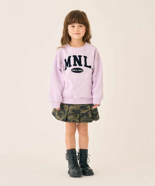 セール】【裏起毛】【綿100】ルーズシルエットロゴプルオーバー