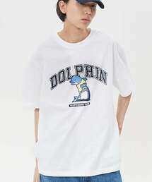 ドルフィンサーファーグラフィックTシャツ