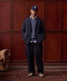 TLEYOUNG（トゥリョン）の「コンフォートコットンスリーボタンジャケットセットアップ、ダークネイビー（テーラードジャケット）」