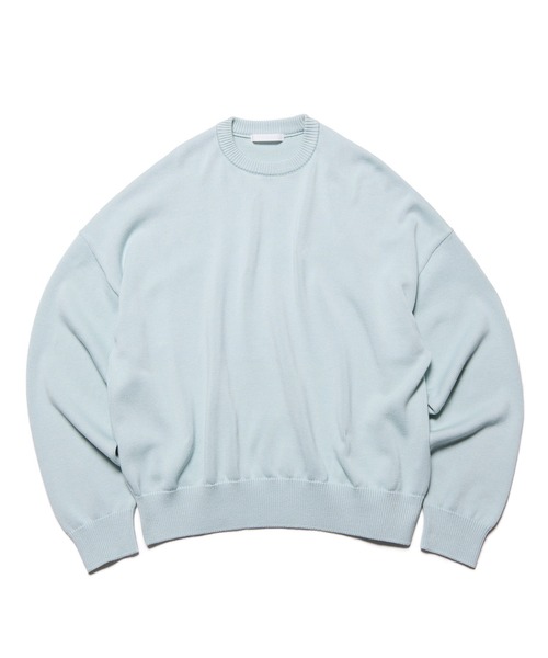 SOPHNET.（ソフネット）の「COTTON SILK EMBROIDERY KNIT（ニット/セーター・メンズ・ブラック/ライトブルー/ホワイト・1/2/3/4/5）」の3枚目の写真