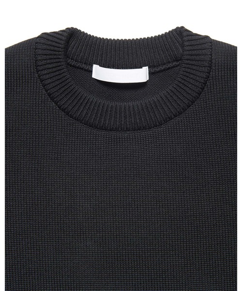 SOPHNET.（ソフネット）の「COTTON SILK EMBROIDERY KNIT（ニット/セーター・メンズ・ブラック/ライトブルー/ホワイト・1/2/3/4/5）」の12枚目の写真