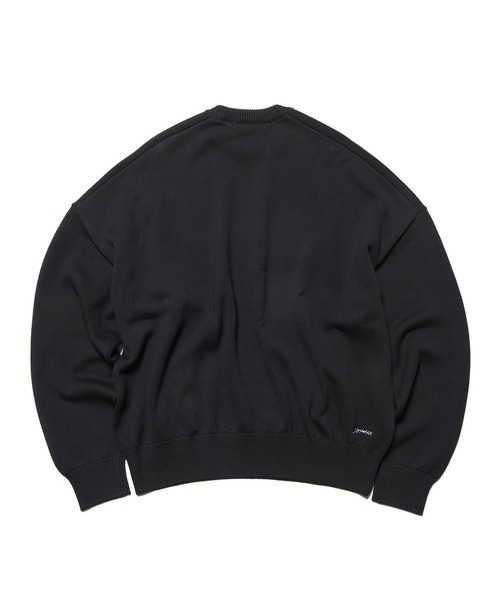 SOPHNET.（ソフネット）の「COTTON SILK EMBROIDERY KNIT（ニット/セーター・メンズ・ブラック/ライトブルー/ホワイト・1/2/3/4/5）」の11枚目の写真