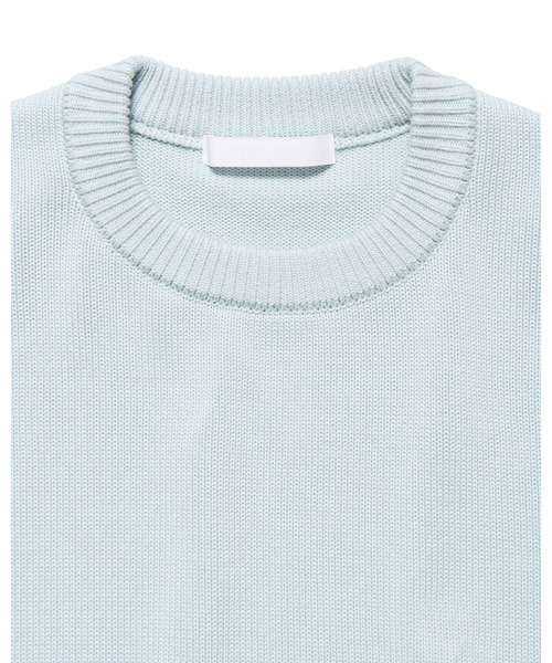 SOPHNET.（ソフネット）の「COTTON SILK EMBROIDERY KNIT（ニット/セーター・メンズ・ブラック/ライトブルー/ホワイト・1/2/3/4/5）」の16枚目の写真